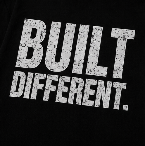 Built Different T-Shirt Minimalist Streetwear Graphic Tee Edgy Urban Clothing Unisex Black Shirt Statement Shirt
