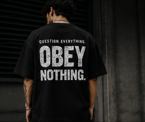 OBEY NOTHING. TEE
