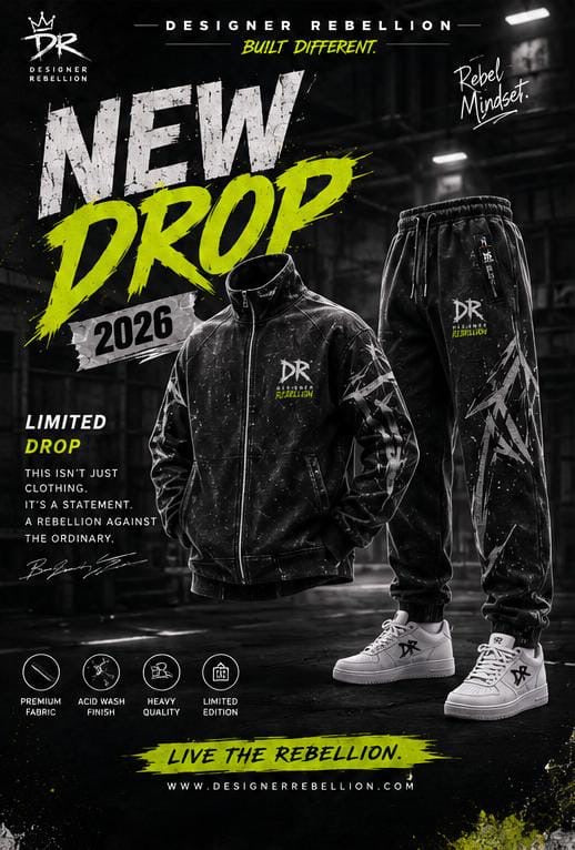 BUILT DIFFERENT. TRACKSUIT Acid Wash